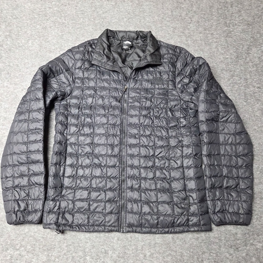 The North Face Jacket Mens M ThermoBall Eco Insulated Puffer Lightweight Black